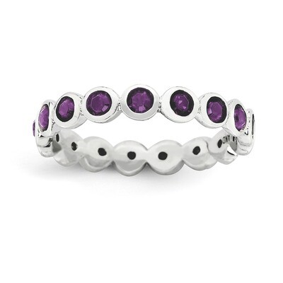 February Swarovski Ring - Sterling Silver QSK974, MPN: QSK974, 886774232232