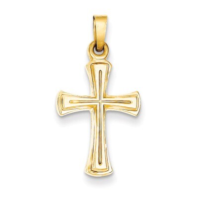 Hollow Cross Pendant 14k Gold XR231, MPN: XR231, 883957475424