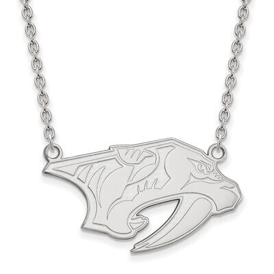 Nashville Predators Large Pendant with Chain Necklace Sterling Silver SS008PRE-18, MPN: SS008PRE-18…