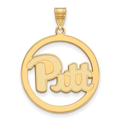 University of Pittsburgh L Pendant in Circle Gold-plated Silver GP028UPI, MPN: GP028UPI, 8867749322…