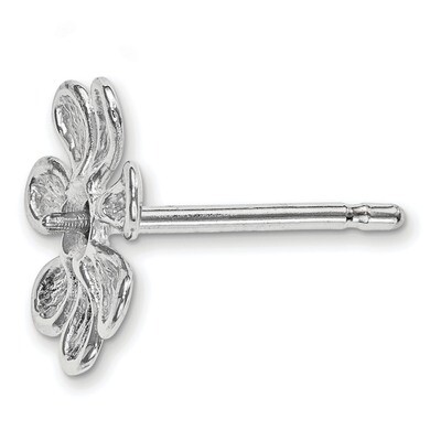Pearl Earring Finding 14k White Gold WG4868
