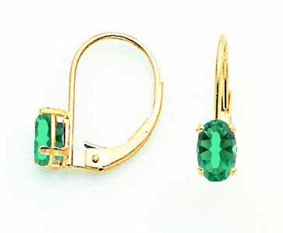 Mount Saint Helens Oval Leverback Earrings 14k Gold XLB114MS, MPN: XLB114MS, 883957120133