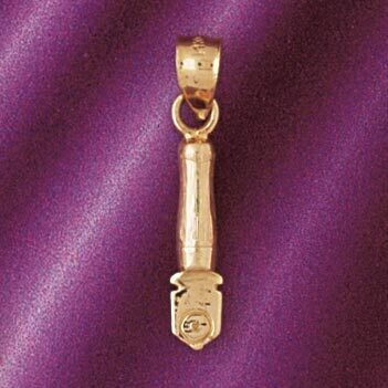 Dazzlers Jewelry Hammer Pendant Necklace Charm Bracelet in Yellow, White or Rose Gold 6650, MPN: DZ…