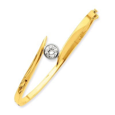 Bangle Bracelet Mounting 14k Two-tone Gold XB81, MPN: XB81, 883957114040