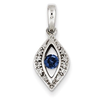 1 Birthstone Family Jewelry Diamond Semi-Set Pendant 14k White Gold XMPW32/1, MPN: XMPW32/1, 883957…