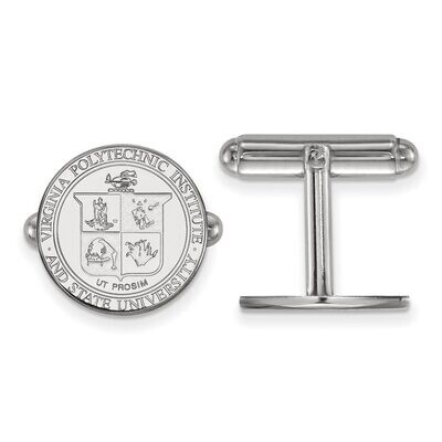 Virginia Tech Crest Cuff Link Sterling Silver SS065VTE, MPN: SS065VTE, 886774720340