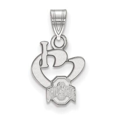 Ohio State University Small I love Logo Sterling Silver SS019OSU, MPN: SS019OSU, 886774693170