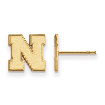 University of Nebraska x-Small Earring Post Gold-plated Silver GP070UNE, MPN: GP070UNE, 886774953700