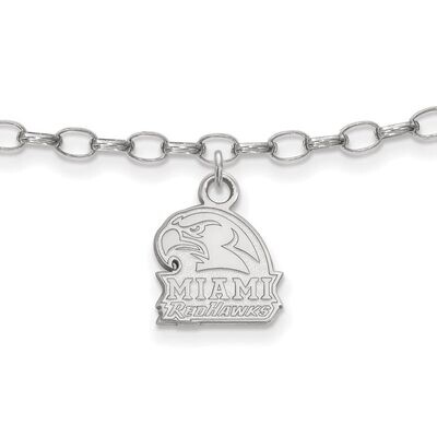 Miami University Anklet Sterling Silver SS032MU, MPN: SS032MU, 886774689913