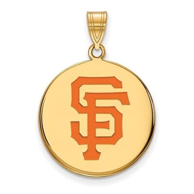 San Francisco Giants Large Enamel Disc Pendant Gold-plated Silver GP041GIT, MPN: GP041GIT, 88677494…