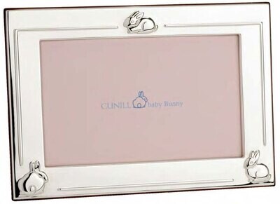 Cunill America 3 Bunnies 4 x 6 Inch Picture Frame - Sterling Silver, MPN: 238055