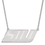 Southern Illinois University Large Pendant with Necklace Sterling Silver SS010SIU-18, MPN: SS010SIU…