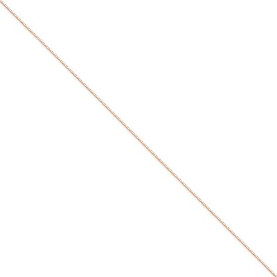 10 Inch 0.9mm Box Link Chain 14k Rose Gold RSC2-10, MPN: RSC2-10, 191101021718