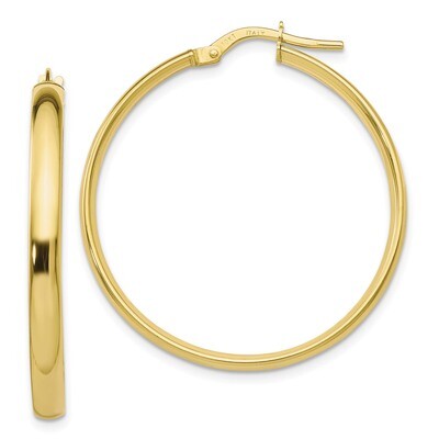 Leslie&#39;s Hoop Earrings 10k Gold Polished HB-10LE322, MPN: 10LE322, 191101550188