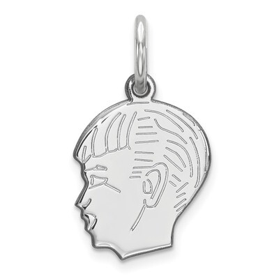 Engravable Boy Disc Charm Polish on Front Back Sterling Silver QM351/18P, MPN: QM351/18P, 883957830…