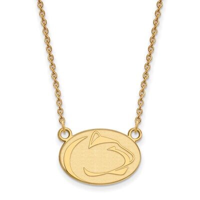 Penn State University Small Pendant with Chain Necklace Gold-plated Silver GP018PSU-18, MPN: GP018P…