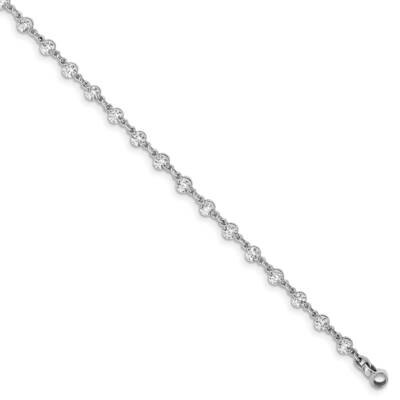 3mm Round Diamond 2.3Ct 7 Inch Bracelet 14k White Gold X10018WA, MPN: X10018WAA, 883957045887
