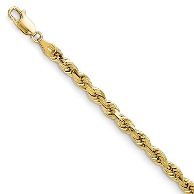 Leslie&#39;s 5.0mm Diamond Cut Rope Chain 24 Inch - 14k Gold HB-7008-24, MPN: 7008-24, 886774547237