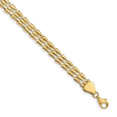 Leslie&#39;s Fancy Link Bracelet 14k Gold Polished HB-LF1307-7.5, MPN: LF1307-7.5, 191101745430