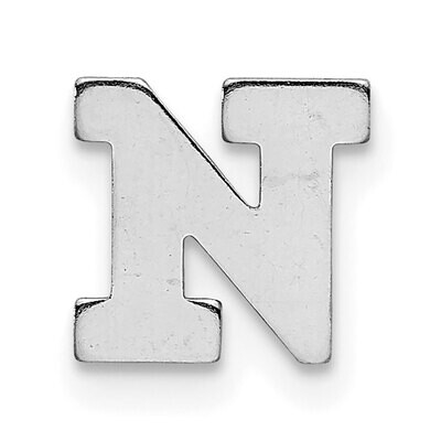 Die Struck Letter N 14k White Gold WG2221N, MPN: WG2221N,