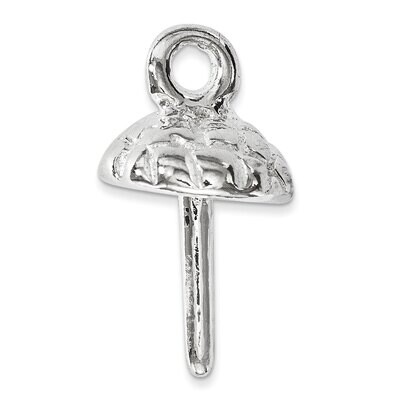 Pearl Bail Mounting Sterling Silver Polished SS4948, MPN: SS4948,