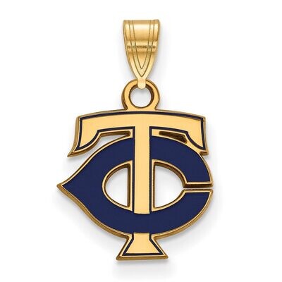 Minnesota Twins Small Enamel Pendant Gold-plated Silver GP010TWN, MPN: GP010TWN, 886774911540