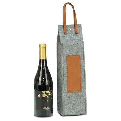 Wine Caddy with Grey Felt and Brown Trim GM21601, MPN: GM21601, 797140611134