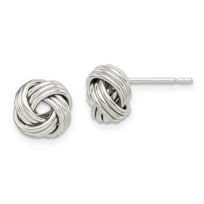 Love Knot Earrings Sterling Silver Polished QE14671, MPN: QE14671, 886774121130