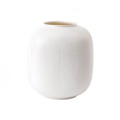 Wedgwood White Folia Vase Rounded 8.3 Inch  40032151, MPN: 40032151, 701587384520