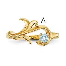 1-Stone Mothers Ring Mounting 14k Polished Gold XMR4/1-7, MPN: XMR4_1--6, 883957160566