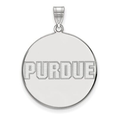 Purdue x-Large Disc Pendant Sterling Silver SS078PU, MPN: SS078PU, 886774696522