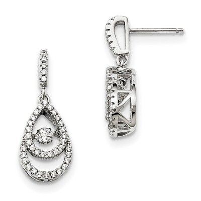 Vibrant CZ Earrings Sterling Silver QMP1398, MPN: QMP1398, 191101072055