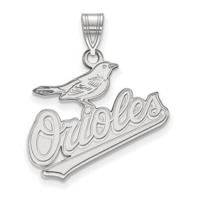 Baltimore Orioles Large Pendant 10k White Gold 1W004ORI, MPN: 1W004ORI, 886774772301