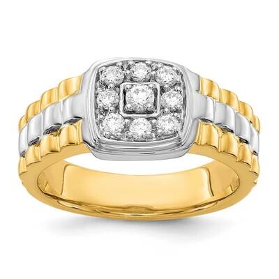 14Ktt Si1/Si2, G H I, Men&#39;s Ring Lab Grown Diamond RM5842-040-10YWLG, MPN: RM5842-040-YWA, 88395731…