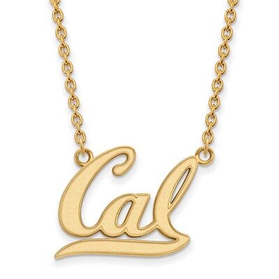 University of California Berkeley Large Pendant with Chain Necklace 10k Yellow Gold 1Y012UCB-18, MP…