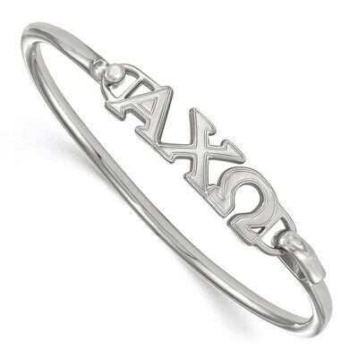 Alpha Chi Omega Small Hook and Clasp Bangle Sterling Silver SS009ACO-7, MPN: SS009ACO-7, 8867746002…