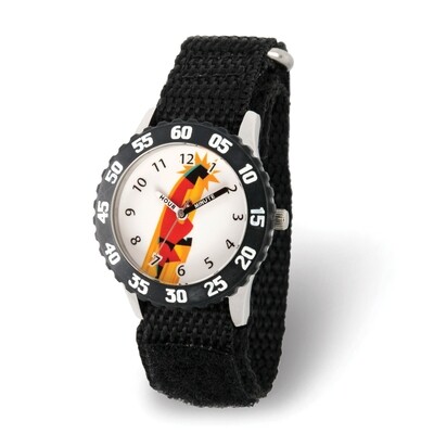 Disney Kids Incredibles 2 Dad Black Nylon Band Time Teacher Watch  XWA5841, MPN: XWA5841, 842885105…