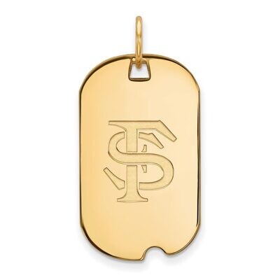 Florida State University Small Dog Tag 14k Yellow Gold 4Y027FSU, MPN: 4Y027FSU, 886774878126