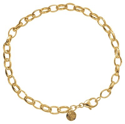 Nikki Lissoni Gold-Plated Chain Bracelet 7X5mm 19cm 7.4 inch For Charms Not Compatible with Pendant…