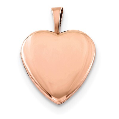 Satin and Polished 2-Frame Heart Locket Sterling Silver Rose Gold-plated QLS750, MPN: QLS750, 19110…