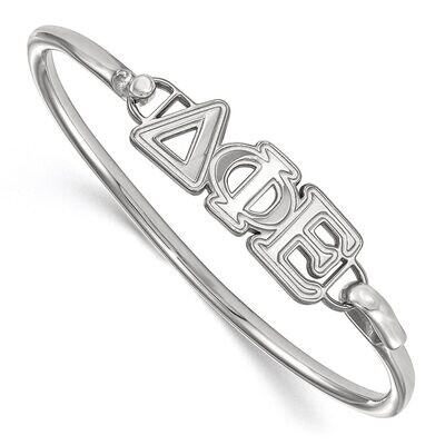 Delta Phi Epsilon Small Hook and Clasp Bangle Sterling Silver SS009DPH-7, MPN: SS009DPH-7, 88677460…