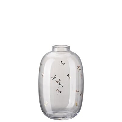 Rosenthal Turandot Crystal Clear Gold Vase 8 Inch, MPN: 69172-321593-47020, 790955368057