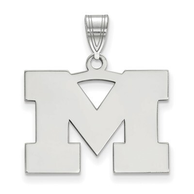 Michigan University of Medium Pendant 10k White Gold 1W003UM, MPN: 1W003UM, 886774771076