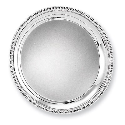 Silver-plated 12 Round Fancy Edge Tray GL9181, MPN: GL9181, 15227823141