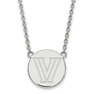 Villanova University Large Disc with Necklace Sterling Silver SS029VIL-18, MPN: SS029VIL-18, 886774…