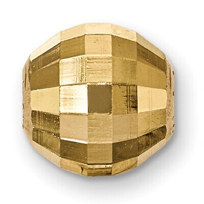 Diamond-Cut 4.0mm Bead 14k Yellow Gold YG4900, MPN: YG4900,