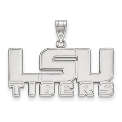 Louisiana State University Medium Pendant 14k White Gold 4W043LSU, MPN: 4W043LSU, 886774848372