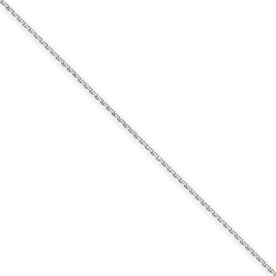 1.65mm Solid Diamond-cut Cable Chain 24 Inch 14k White Gold PEN149-24, MPN: PEN149-24, 886774432656