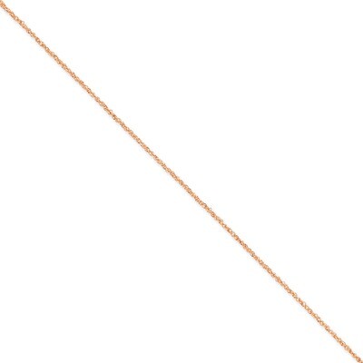 1.7mm Ropa Chain Anklet 9 Inch 14k Rose Gold RSC28-9, MPN: RSC28-9, 886774994154