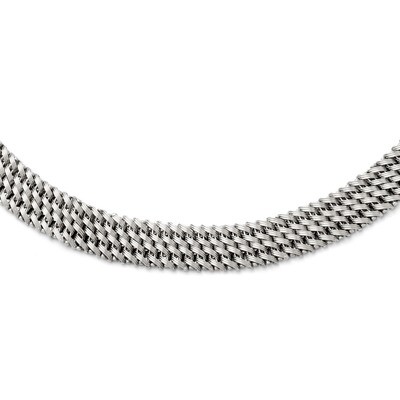 Leslie&#39;s Mesh Necklace - Sterling Silver HB-QLF101-17.5, MPN: QLF101-17.5, 883957038186